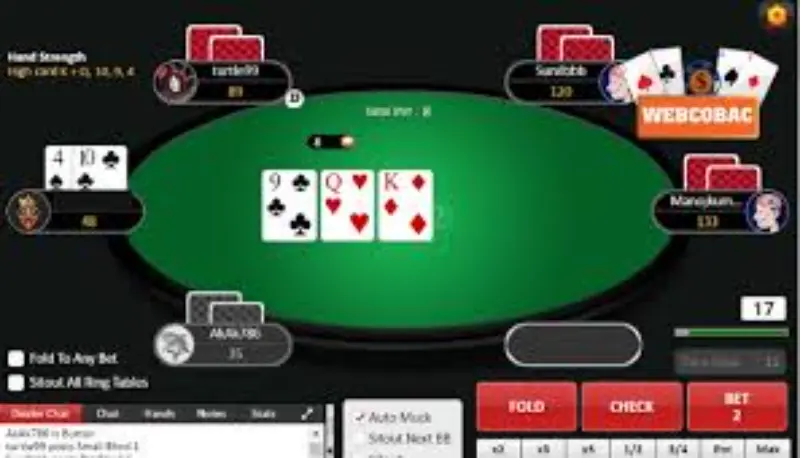 Thống kê các chỉ số ứng dụng HUD Poker 